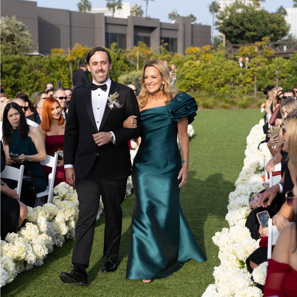 Frascara Teal Formal Gown